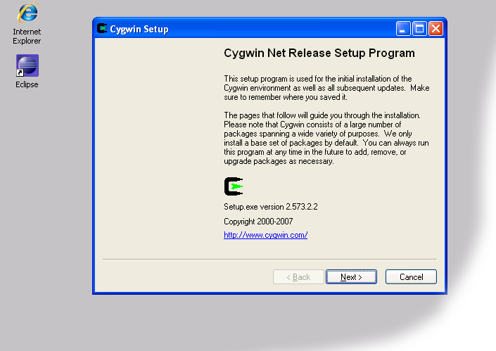 Cygwin installer